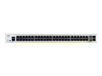 Cisco Catalyst 1000-48T-4X-L - Switch - Administreret - 48 x 10/100/1000 + 4 x 10 Gigabit SFP+ (uplink) - monterbar på stativ C1000-48T-4X-L
