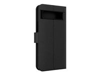 iFrogz Defence - Flipomslag til mobiltelefon - læder - sort - for Google Pixel 8a 302314199