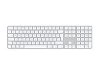 Apple Magic Keyboard with Touch ID and Numeric Keypad - Tastatur - USB-C - trådløs - Bluetooth - QWERTY - tyrkisk - hvide taster MXK73TX/A