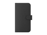 Zagg - Flipomslag til mobiltelefon - læder mønster - sort - for Apple iPhone 13, 14, 15 702314821