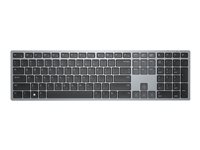 Dell Multi-Device KB700 - Tastatur - trådløs - 2.4 GHz, Bluetooth 5.0 - AZERTY - fransk - grå - med 3 års Next Business Day Advanced Exchange Service KB700-GY-R-FR