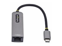 StarTech.com USB-C to Ethernet Adapter, NIC, 1Gbps - Netværksadapter - USB-C 3.2 Gen 1 - Gigabit Ethernet + USB-C 3.2 Gen 1 - space grey 1GPD3-USB-C-ETHERNET