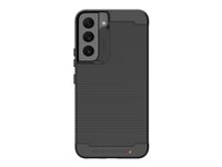 Gear4 Havana - Bagsidecover til mobiltelefon - MagSafe-kompatibilitet - D3O Bio, 52 % plantebaseret materiale - sort - for Samsung Galaxy S22 702009121