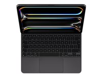 Apple Magic Keyboard - Tastatur og folio-kasse - med trackpad - bagbelyst - Apple Smart connector - QWERTY - norsk - sort - for Apple 13-inch iPad Pro M4 Wi-Fi, M4 Wi-Fi + Cellular MWR53H/A