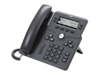 Cisco IP Phone 6871 - VoIP-telefon - IEEE 802.11n (Wi-Fi) - SIP, SRTP - 4 linier - brunsort CP-6871-3PCC-K9=