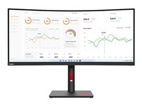 Lenovo ThinkVision T34w-30 - LED-skærm - kurvet - 34" - med ThinkVision MC 60 monitor webcam 63D4ZAT1EU