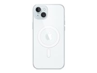 Apple - Bagsidecover til mobiltelefon - MagSafe-kompatibilitet - polykarbonat - klar - for iPhone 15 Plus MT213ZM/A