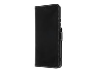 Insmat - Flipomslag til mobiltelefon - ægte læder, karton+papir+aluminiumsfolie - for Motorola Edge 50 Pro 650-3246