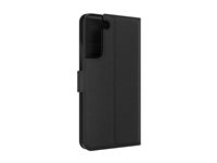 iFrogz Defence - Flipomslag til mobiltelefon - læder - sort - for Samsung Galaxy S22+ 302009285