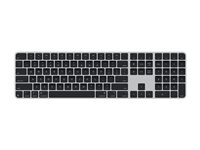 Apple Magic Keyboard with Touch ID and Numeric Keypad - Tastatur - USB-C - trådløs - Bluetooth - QWERTY - Amk. engelsk - sorte taster MXK83LB/A