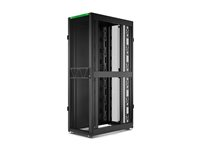 APC NetShelter SX Gen 2 - Rack kabinet - 1991 H x 600W x 1070D mm, med Sides - gulvstående - sort - 42U - 19" - TAA-kompatibel AR3100B2