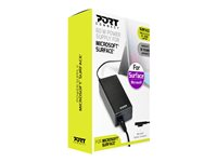 PORT Connect - Strømforsyningsadapter - AC 100-240 V - 60 Watt - for Microsoft Surface Book, Go, Laptop, Pro (Midt 2017), Pro 3, Pro 4, Pro 6 900102