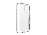 Zagg InvisibleShield Glass Elite 360 - Bagsidecover til mobiltelefon - klar - med Tempered Glass-skærmbeskytter - for Apple iPhone 16 200515374