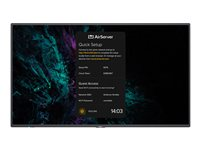 NEC MultiSync M431 AirServer - 43" Diagonal klasse M Series LED-bagbelyst LCD paneldisplay - digital skiltning - med trådløs mediemodtager - 4K UHD (2160p) 3840 x 2160 - HDR - Edge LED - sort, pantone 426M 40001580