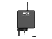 PORT Connect - Strømforsyningsadapter - universel - AC 100-240 V - 90 Watt - United Kingdom 900007B-UK