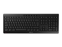 CHERRY STREAM KEYBOARD WIRELESS - Tastatur - trådløs - 2.4 GHz - Pan Nordic - tastkontakt: CHERRY SX - sort JK-8550PN-2