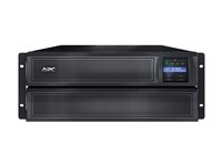 APC Smart-UPS X 3000 Rack/Tower LCD - UPS (stativ-monterbar / ekstern) - AC 120 V - 2700 Watt - 3000 VA - RS-232, USB - output-stikforbindelser: 10 - 4U - Canada, USA - sort - for P/N: SCL500RM1UC, SCL500RM1UNC, SMTL1000RM2UC, SMTL750RM2UC, SMX2000LVUS, SMX3000HVTUS SMX3000LV