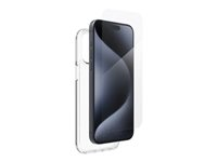 iFrogz Defence - Bagsidecover til mobiltelefon - Krystalklar - med skærmbeskytter - for Apple iPhone 15 Pro Max 300511831