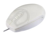 Active Key Medical Small - Mus - optisk - 5 knapper - kablet - USB, PS/2 - hvid AK-PMT1LB-US-W