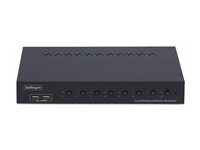 StarTech.com 8-Port DisplayPort KVM Switch w/1U Rack Mount Kit, 4K 60Hz - KVM switch - 8 x KVM port(s) - 1 lokalbruger - desktop - TAA-kompatibel R8AD122-KVM-SWITCH