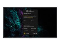 NEC MultiSync M751 AirServer - 75" Diagonal klasse M Series LED-bagbelyst LCD paneldisplay - digital skiltning - 4K UHD (2160p) 3840 x 2160 - Direct LED - sort, pantone 426M 40001654