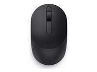 Dell Silent Mouse MS355 - Mus - højre- og venstrehåndet - optisk LED - 3 knapper - trådløs - 2.4 GHz, Bluetooth 5.1 LE - trådløs modtager (USB) - sort - med 3 års Advanced Exchange Service MS355-BLK-EMEA
