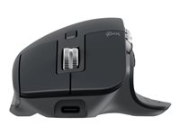 Logitech Master Series MX Master 3S for Business - Mus - ergonomisk - højrehåndet - optisk - 7 knapper - trådløs - Bluetooth - Logitech Logi Bolt USB-modtager - grafit 910-006582
