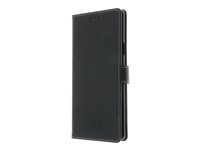 Insmat Exclusive - Flipomslag til mobiltelefon - ægte læder - sort - for Samsung Galaxy Note9 650-2684