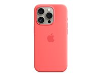 Apple - Bagsidecover til mobiltelefon - MagSafe-kompatibilitet - silicone - guava - for iPhone 15 Pro MT1G3ZM/A