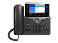 Cisco IP Phone 8851 - VoIP-telefon - SIP, RTCP, RTP, SRTP, SDP - 5 linier - brunsort CP-8851-3PCC-K9=