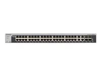 NETGEAR Smart XS748T - Switch - L3 Lite - smart - 44 x 10GBase-T + 4 x 10 Gigabit SFP+ - desktop, monterbar på stativ XS748T-100NES