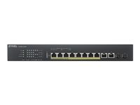 Zyxel XS1930-12HP - Switch - smart - 8 x 100/1000/2.5G/5G/10GBase-T (PoE++) + 2 x 100/1000/2.5G/5G/10GBase-T + 2 x 10 Gigabit SFP+ - monterbar på stativ - PoE++ (375 W) XS1930-12HP-ZZ0101F