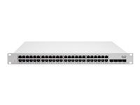 Cisco Meraki Cloud Managed MS225-48 - Switch - Administreret - 48 x 10/100/1000 + 4 x 10 Gigabit SFP+ (uplink) - monterbar på stativ MS225-48-HW