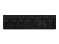 Lenovo Professional - Tastatur - trådløs - Bluetooth, 2.4 GHz - dansk - tastkontakt: Scissor-Switch - grå - brun kasse 4Y41K04040