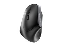 CHERRY MW 4500 LEFT - Mus - ergonomisk - venstrehåndet - optisk - 6 knapper - trådløs - trådløs modtager (USB) - sort JW-4550