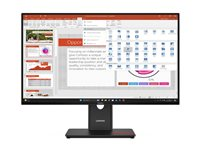 Lenovo ThinkVision T27-40 - LED-skærm - 27" - 1920 x 1080 Full HD (1080p) @ 120 Hz - IPS - 300 cd/m² - 1500:1 - 4 ms - HDMI, VGA, DisplayPort - formørkelsessort 64A5MAT6EU