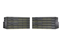 Cisco Catalyst 2960XR-48TD-I - Switch - L3 - Administreret - 48 x 10/100/1000 + 2 x SFP+ - desktop, monterbar på stativ WS-C2960XR-48TD-I