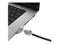 Compulocks Ledge Lock Adapter for MacBook Pro 16" M1, M2 & M3 with Keyed Cable Lock - Adapter til låsning af slot for sikkerhed - med nøglelås - for Apple MacBook Pro 16 (M1, M2) MBPR16LDG02KL