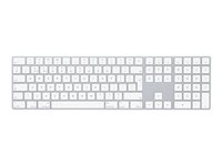 Apple Magic Keyboard with Numeric Keypad - Tastatur - Bluetooth - QWERTY - UK - sølv MQ052B/A