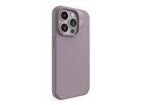 ZAGG Manhattan Snap - Bagsidecover til mobiltelefon - MagSafe-kompatibilitet - silicone - lavendelfarvet - for Apple iPhone 15 Pro 702312686