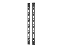 APC Easy Rack - Stativtilbehørskanal (lodret) - sort - 48U (pakke med 2) ER7RCC48