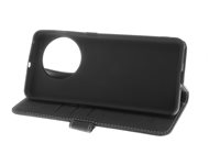 Insmat Exclusive - Flipomslag til mobiltelefon - ægte læder, termoplastisk polyuretan (TPU) - sort - for OnePlus 11 5G 650-3139
