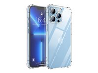 Insmat - Bagsidecover til mobiltelefon - polykarbonat, termoplastisk polyuretan (TPU) - klar - for Apple iPhone 14 Pro 650-1114