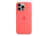 Apple - Bagsidecover til mobiltelefon - MagSafe-kompatibilitet - silicone - guava - for iPhone 15 Pro Max MT1V3ZM/A