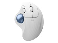 Logitech Ergo Series ERGO M575S - Styrebold - ergonomisk - optisk - 5 knapper - trådløs - Bluetooth, 2.4 GHz - Logitech Logi Bolt USB-modtager - off white 910-007030