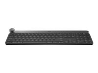 Logitech Craft Advanced with Creative Input Dial - Tastatur - bagbelyst - trådløs - Bluetooth, 2.4 GHz - Pan Nordic 920-008502