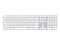 Apple Magic Keyboard with Numeric Keypad - Tastatur - Bluetooth - QWERTY - Internationalt engelsk - sølv MQ052Z/A