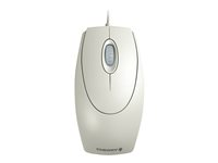 CHERRY WheelMouse - Mus - højre- og venstrehåndet - optisk - 3 knapper - kablet - PS/2, USB - lysegrå M-5400