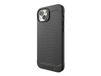 Gear4 Havana Snap - Bagsidecover til mobiltelefon - MagSafe-kompatibilitet - genbrugt plastik, D3O Bio - sort - for Apple iPhone 14 Plus 702010059