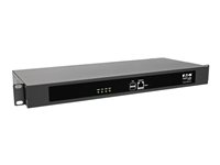 Eaton Tripp Lite Series 16-Port Serial Console Server, USB Ports (2) - Dual GbE NIC, 4 Gb Flash, Desktop/1U Rack, TAA - Konsol server - 16 porte - 1GbE, RS-232 - 1U - TAA-kompatibel B097-016